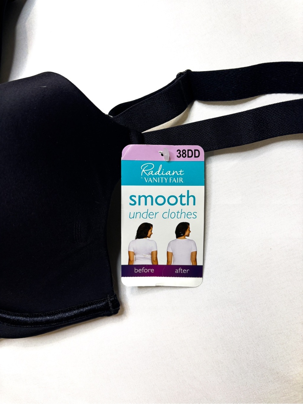Vanity Fair Black Smooth T-Shirt Bra - Picture 2 of 3